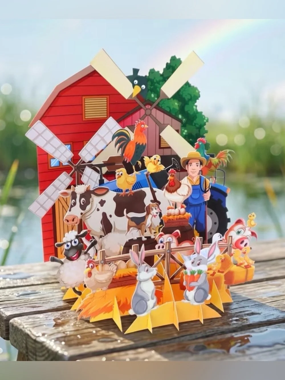 N/A colorful farm